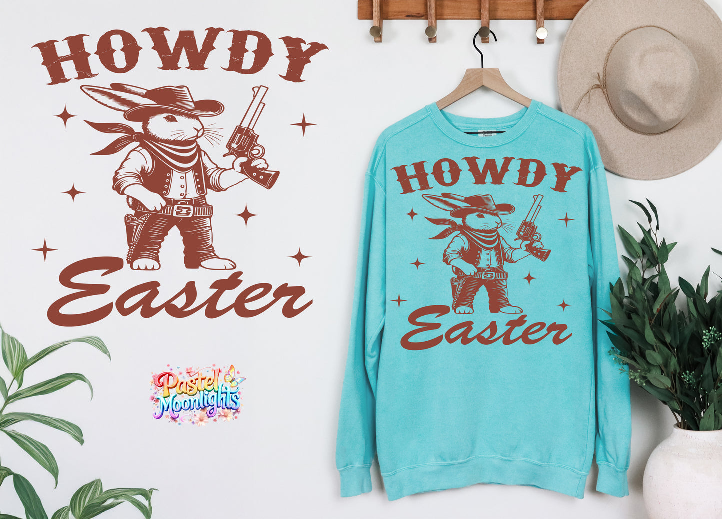 Howdy easter DTF Print Ready to Press