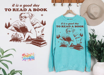 It is a good day to read a book DTF Print Ready to Press