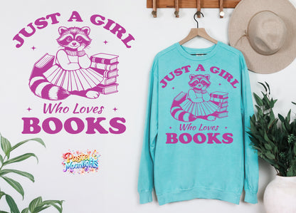 Just a girl who loves books DTF Print Ready to Press