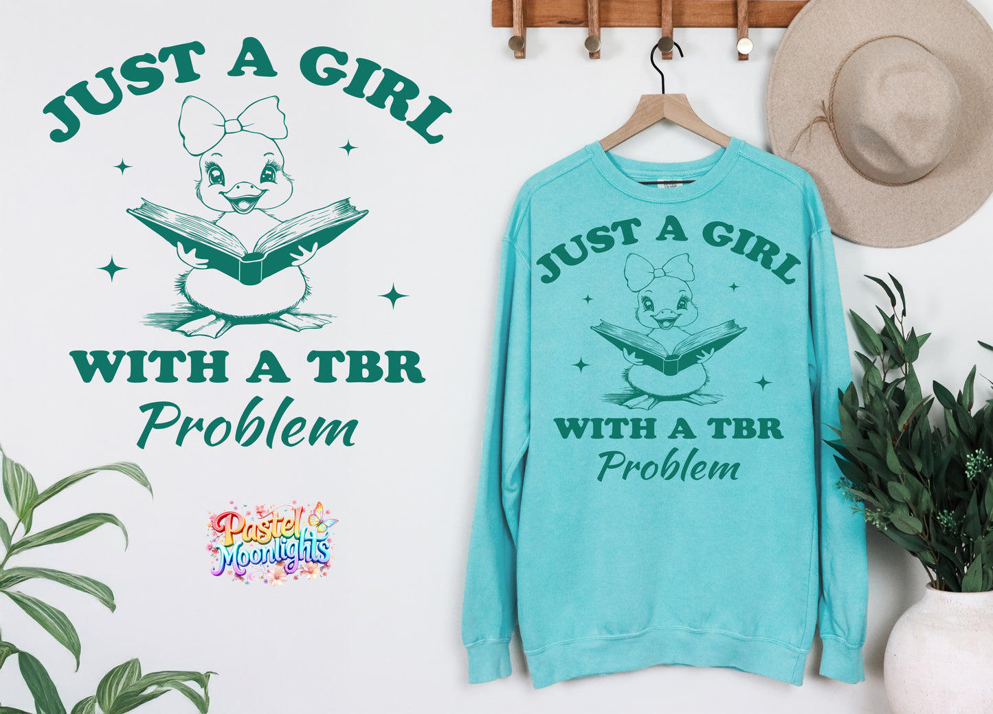 Just a girl with a tbr problem DTF Print Ready to Press