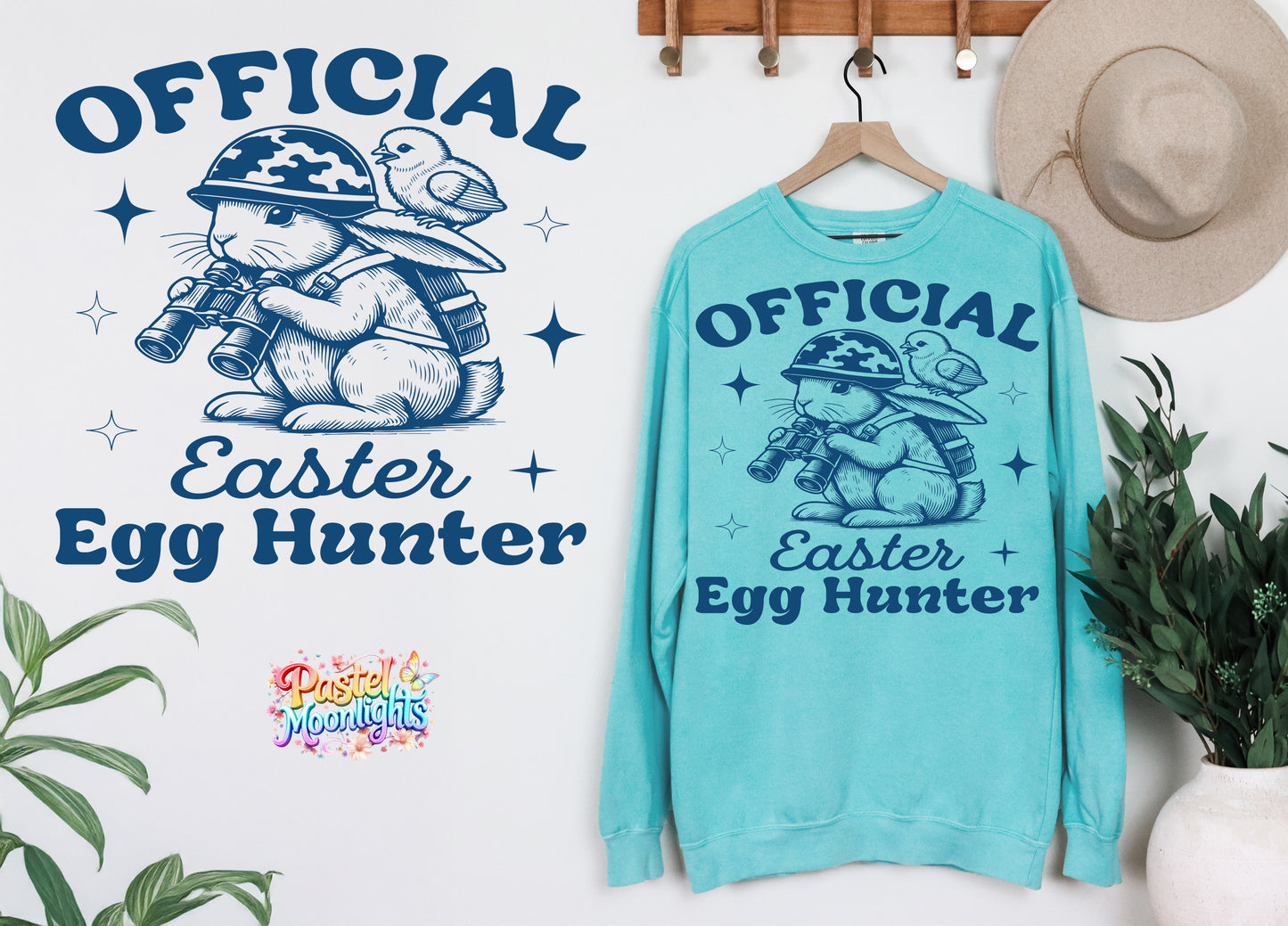 Official easter egg hunter DTF Print Ready to Press