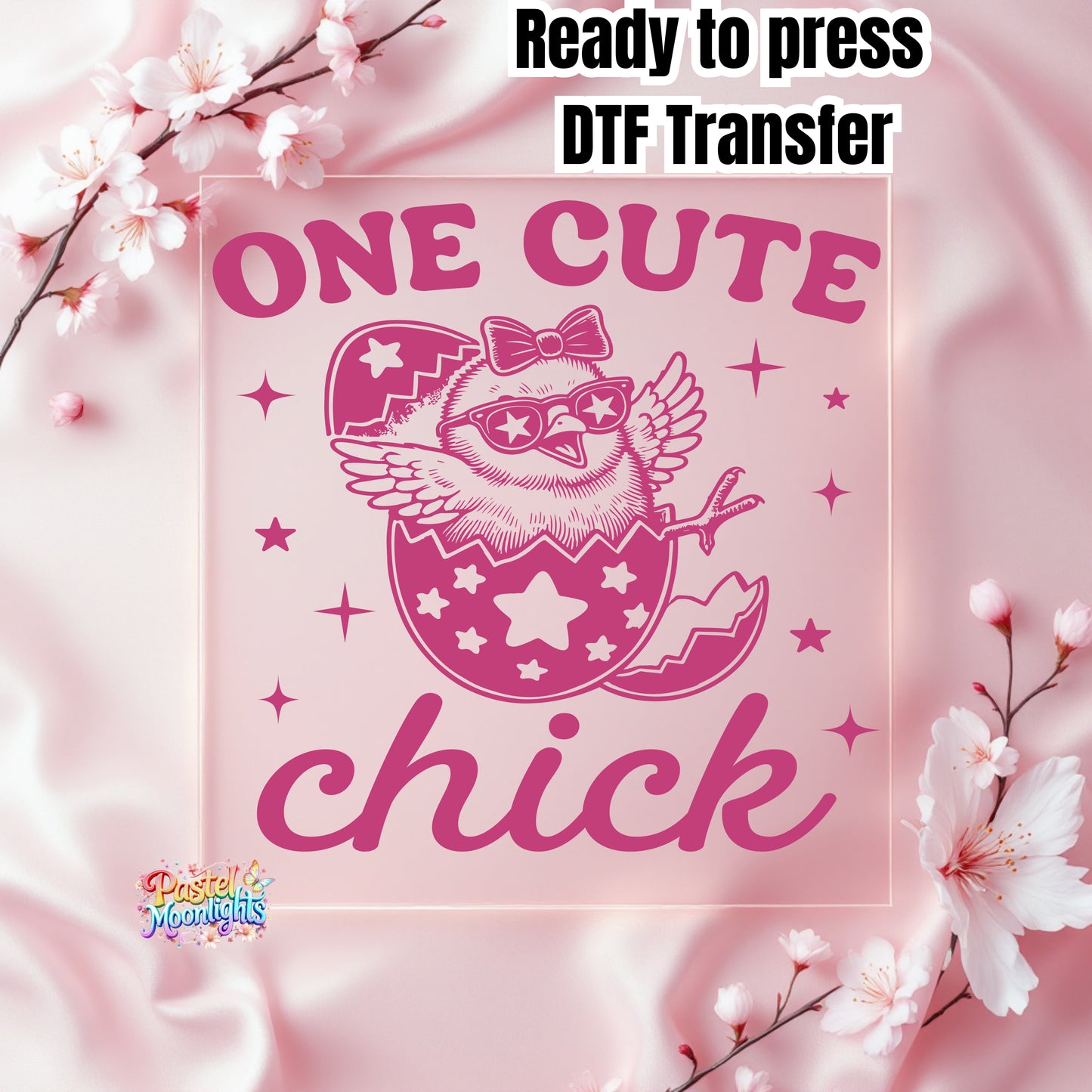 One cute chick DTF Print Ready to Press