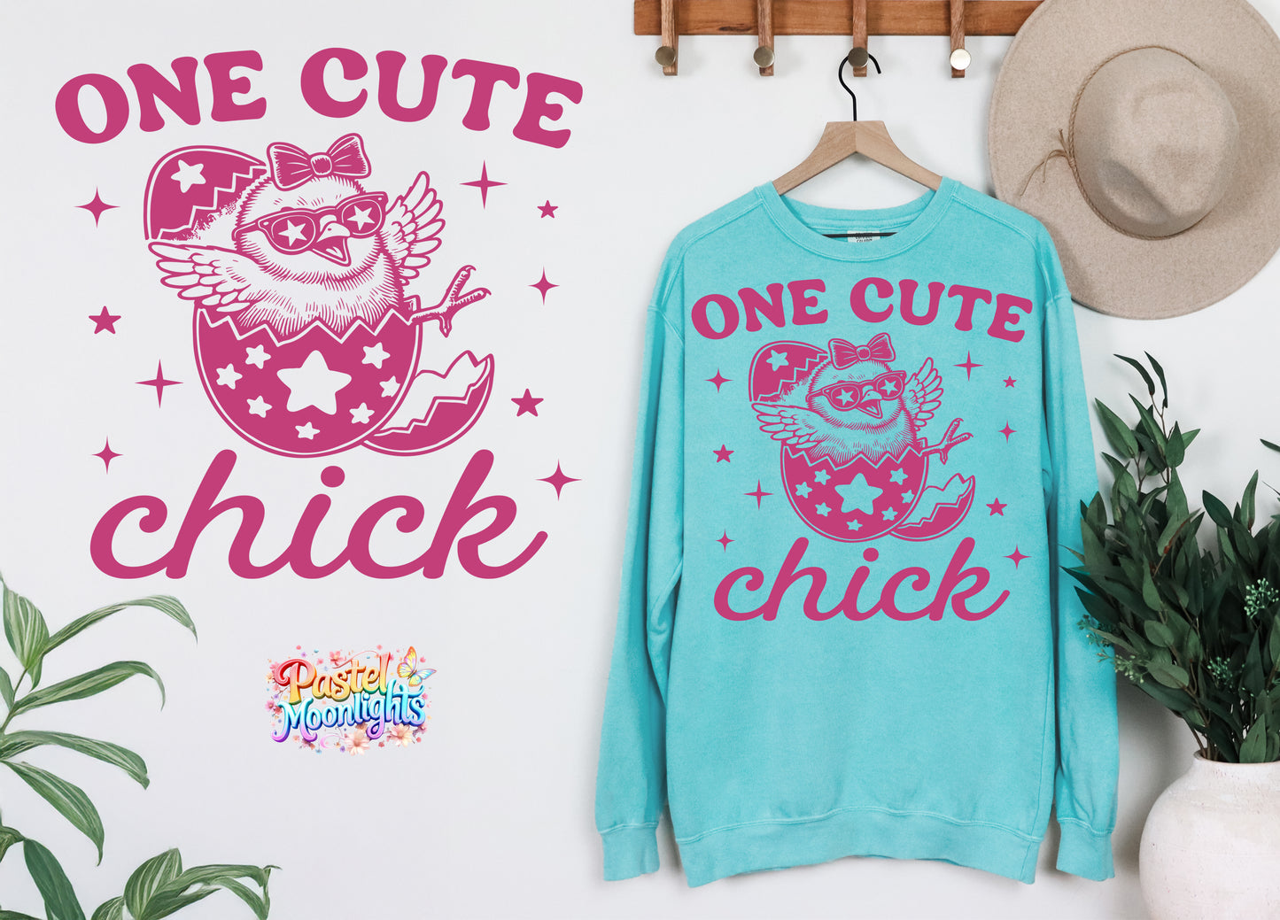 One cute chick DTF Print Ready to Press