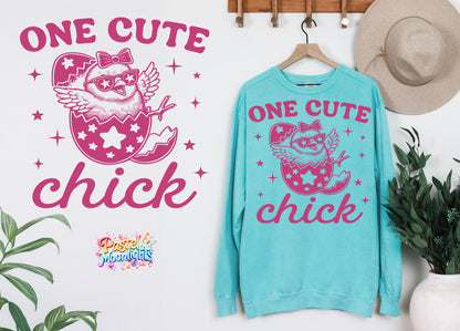 One cute chick DTF Print Ready to Press