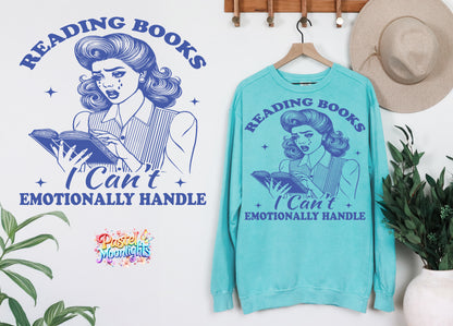Reading books i can't emotionally handle DTF Print Ready to Press