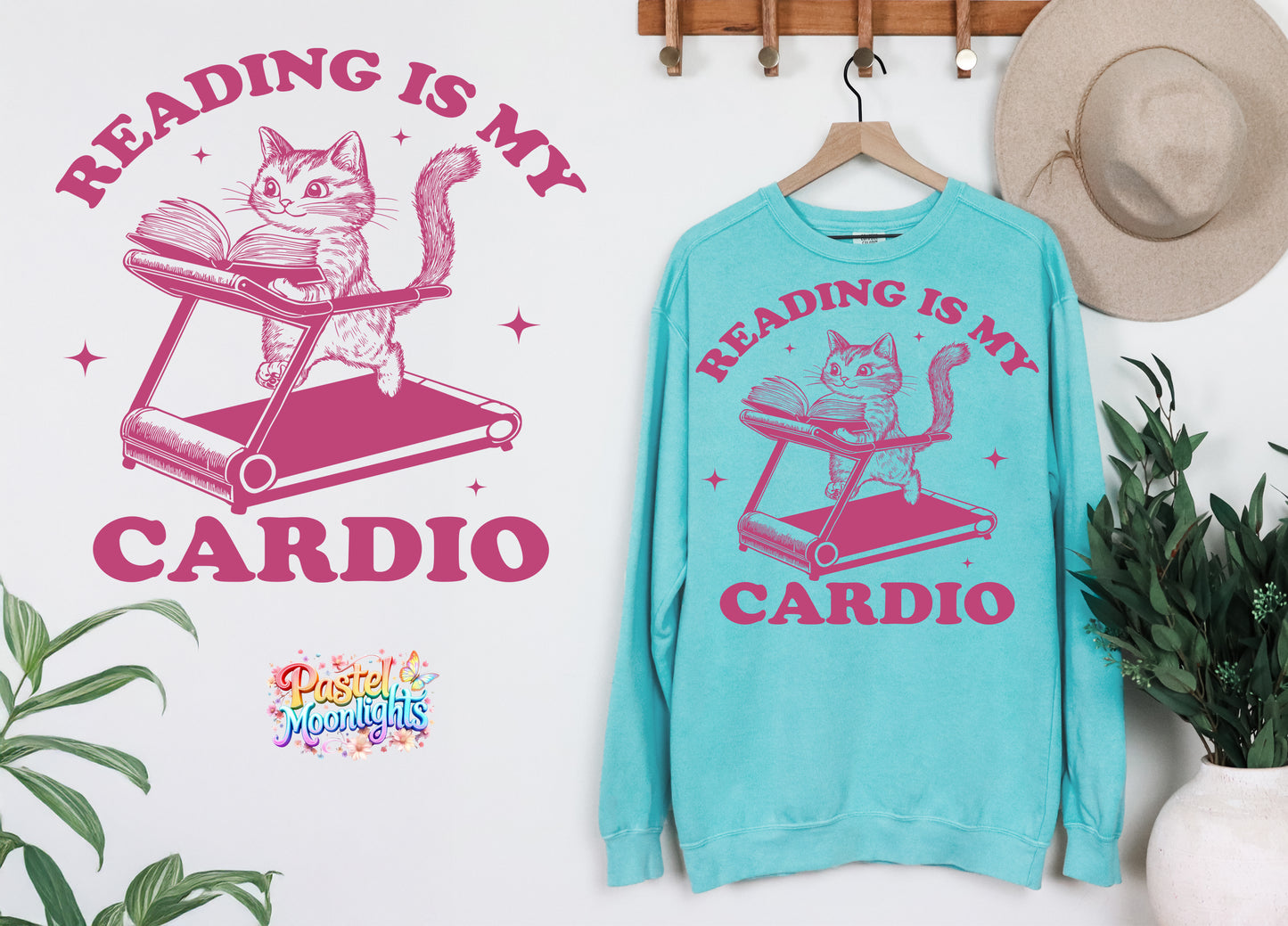 Reading is my cardio DTF Print Ready to Press