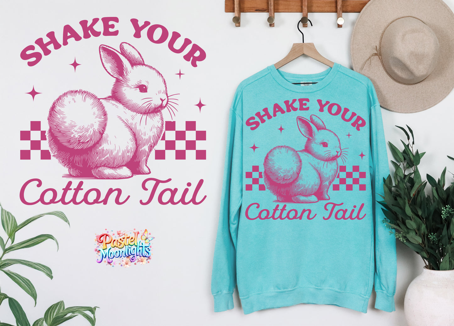Shake your cotton tail DTF Print Ready to Press