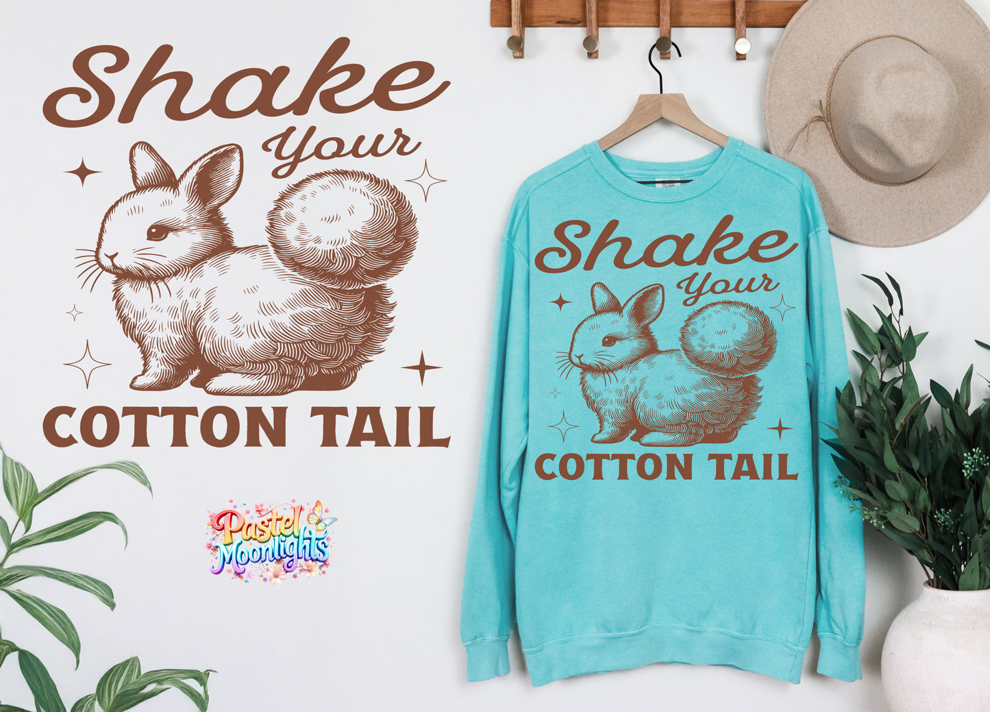 Shake your cotton tail 1 DTF Print Ready to Press
