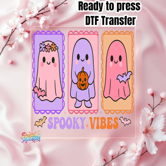 Spooky vibes DTF Print Ready to Press
