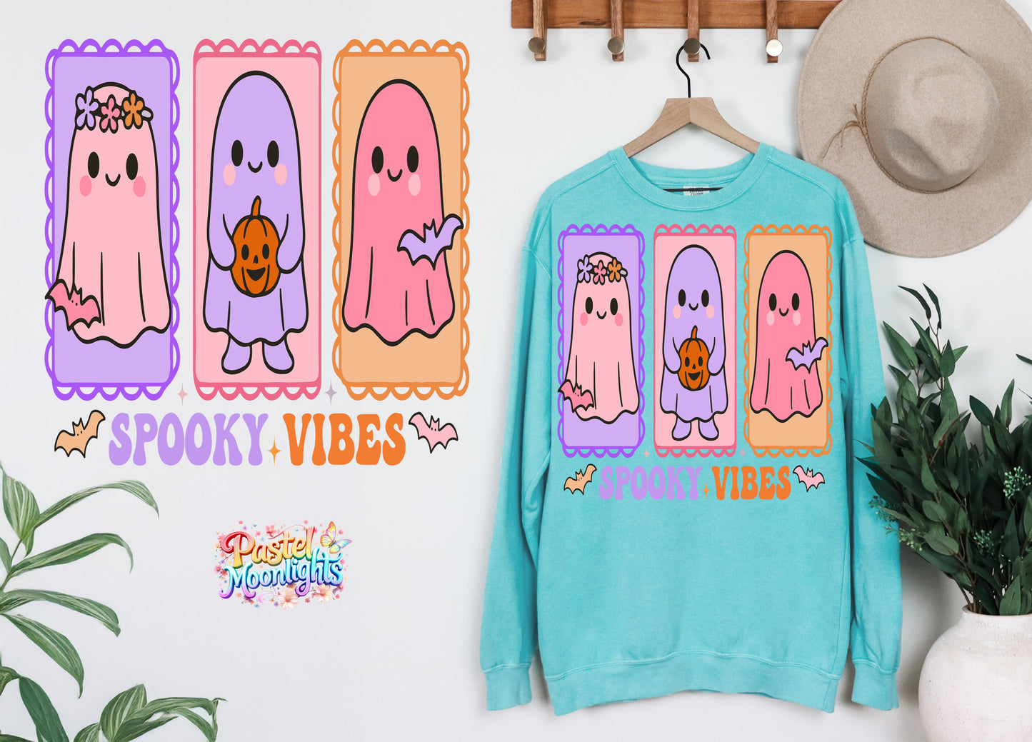 Spooky vibes DTF Print Ready to Press