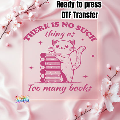 There is no such thing as to many books DTF Print Ready to Press