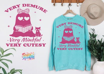 Very demure very mindful very cutesy DTF Print Ready to Press